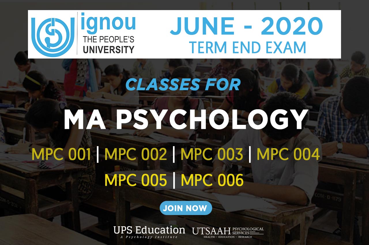 IGNOU MA Psychology Classes