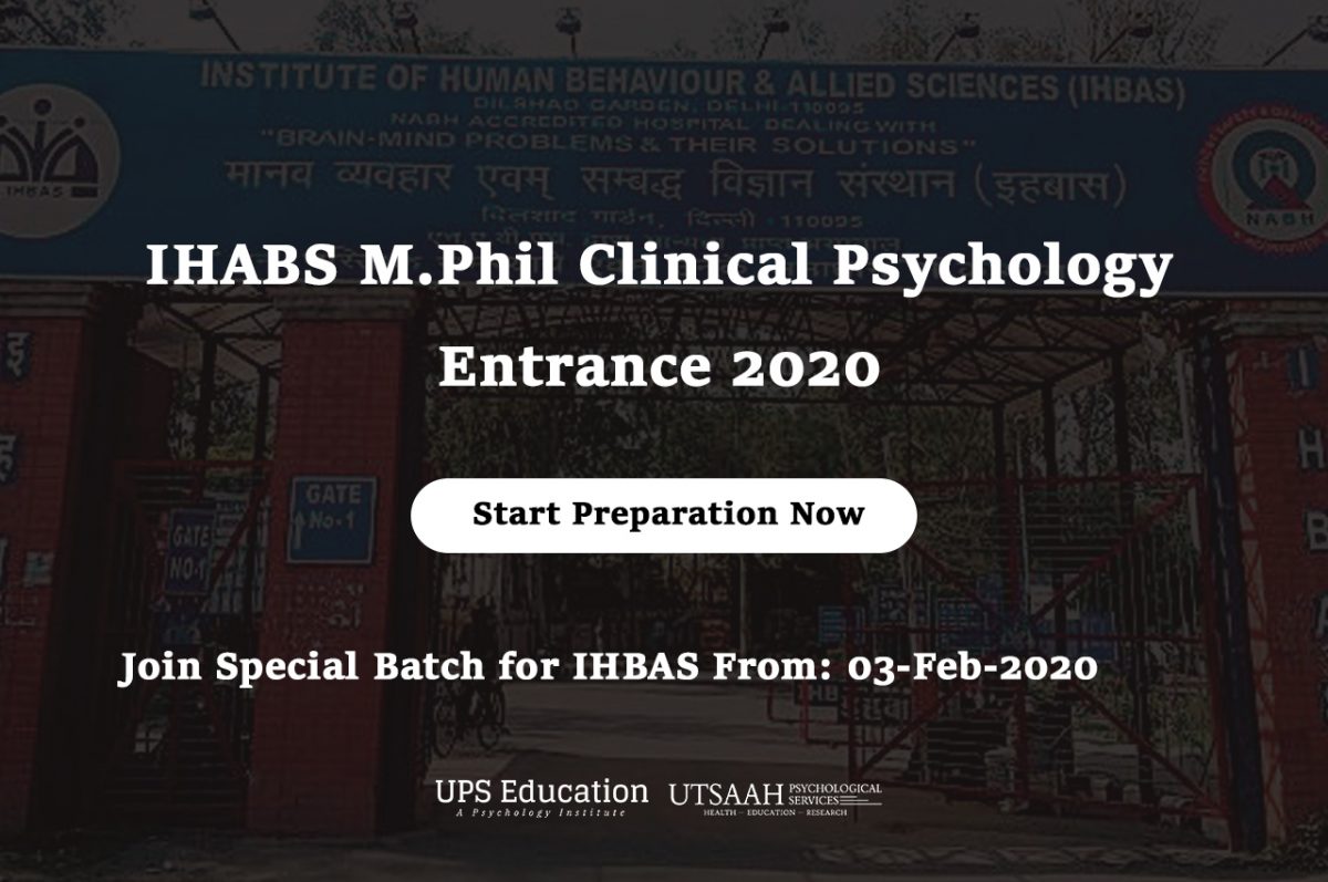 IHABS MPhil Clinical Psychology Entrance 2020