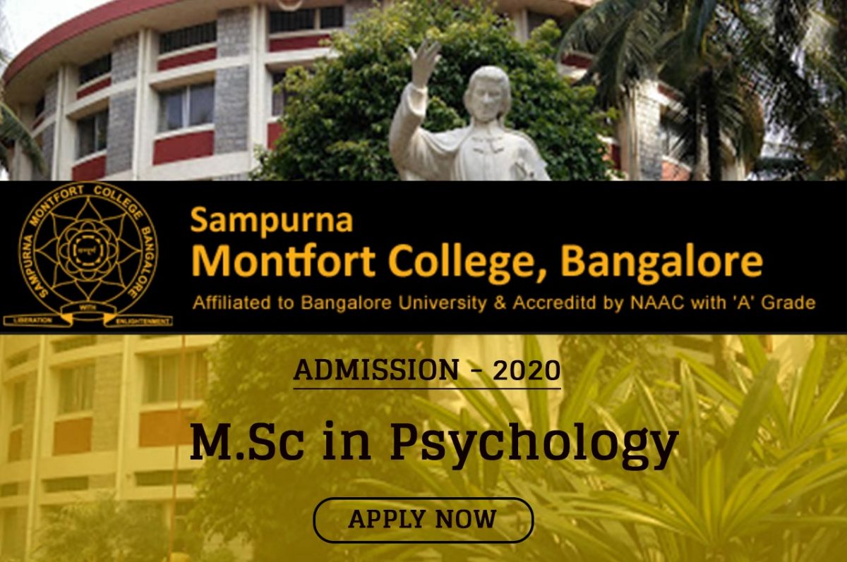 M.Sc Psychology Admission 2020 Open in Sampurna Mountfort College, Bangalore