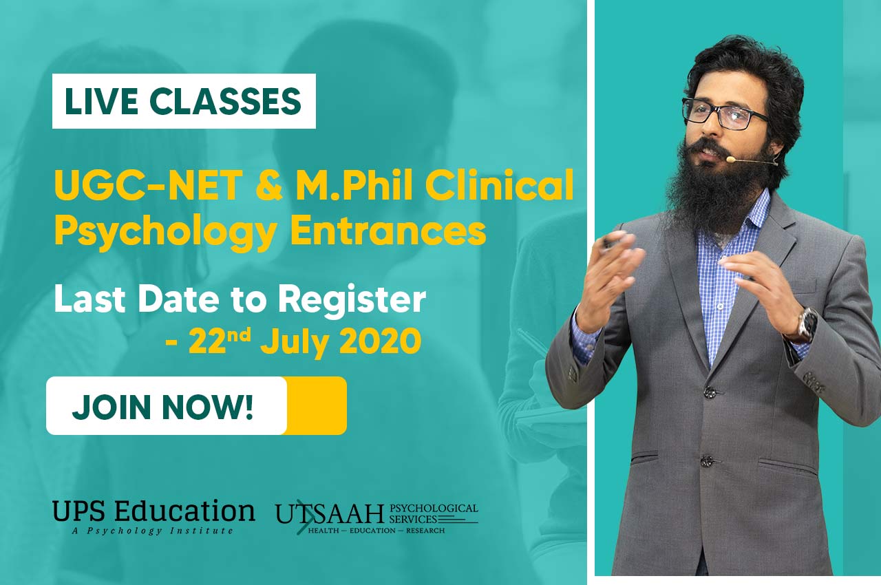 live classes for UGC NET & M.Phil Clinical Psychology entrance exam preparation