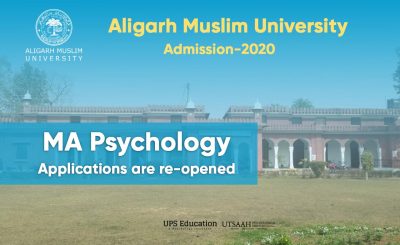 MA Psychology Admission form re-opining in Aligarh Muslim University 2020