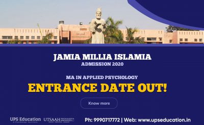 JMI MA Applied Psychology Entrance Date 2020 Out
