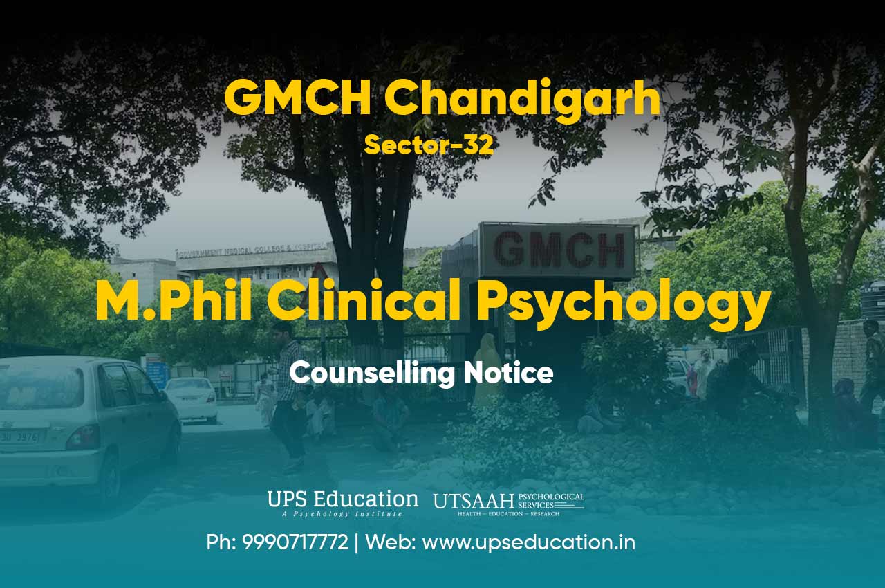 Counselling Notice for GMCH M.Phil Clinical Psychology 2020