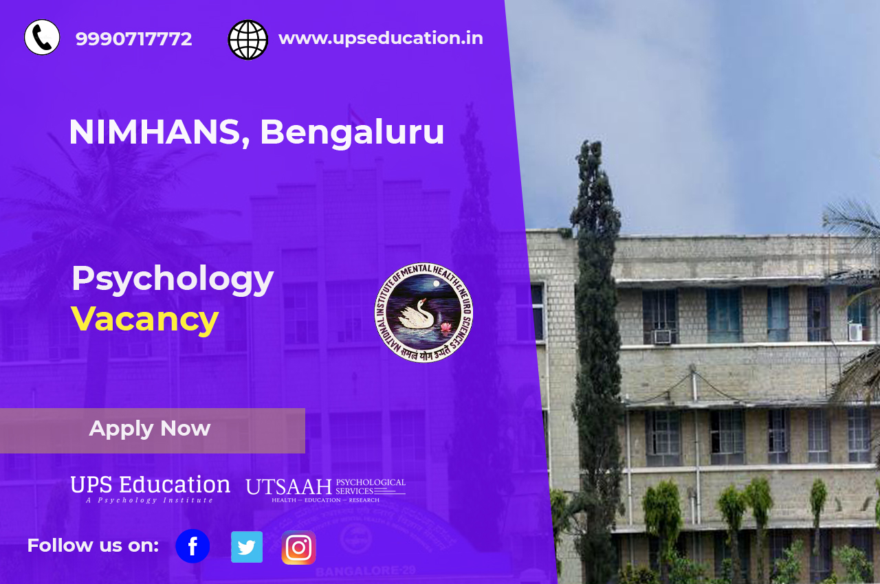 Psychology vacancy at nimhans