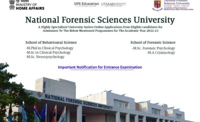 National Forensic Sciences University (NFSU) Examination Notification—UPS Education