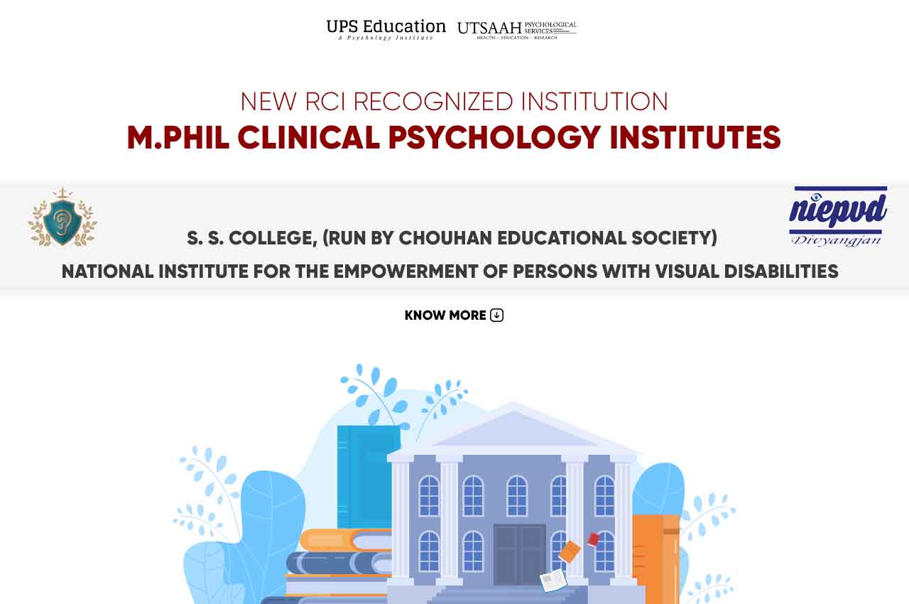 New RCI Recognized Institutions Niepvd, Dehradun and S.S. College, Bhopal –UPS Education