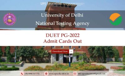 NTA Delhi University Entrance Test Admit Cards Out for MA Psychology and MA Applied Psychology —UPS Education