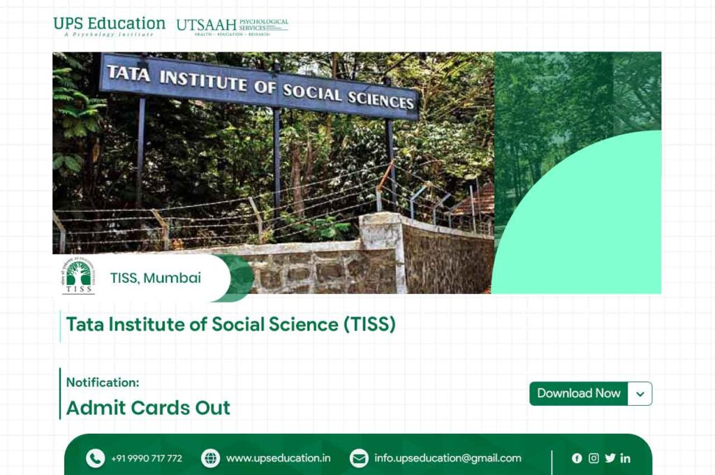 TISS Mumbai Admit Cards out for MA Applied Psychology Best Psychology Coaching