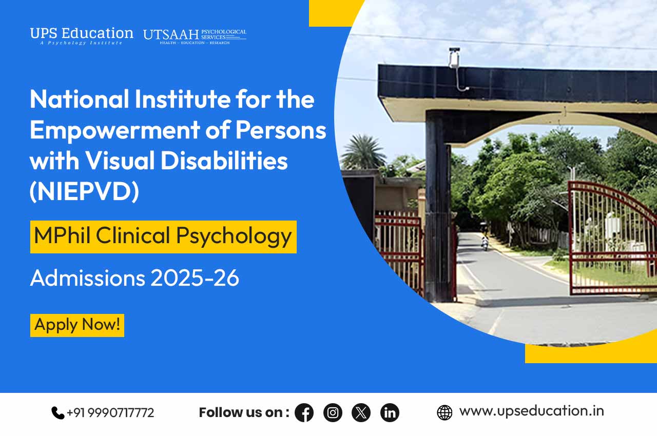 NIEPVD MPhil Clinical Psychology Admission 2025