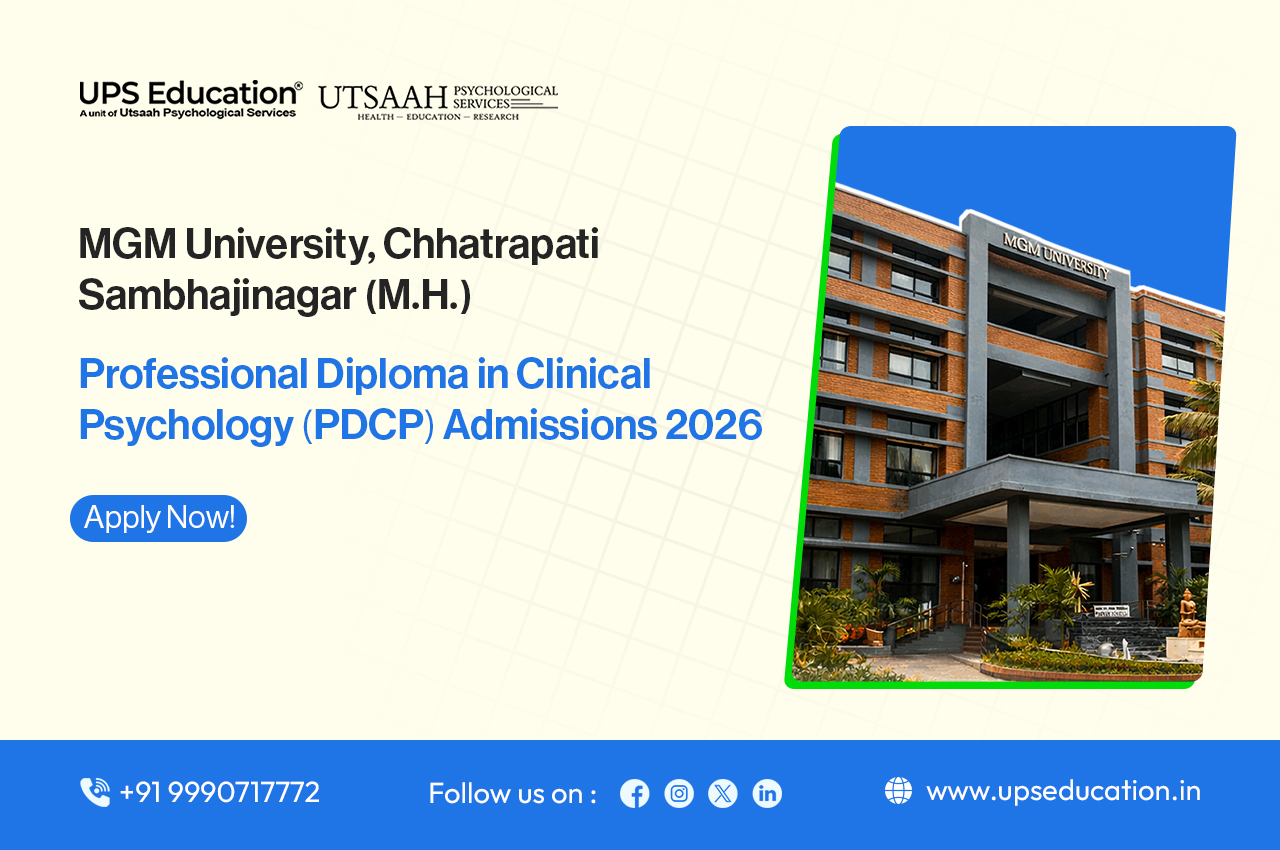 MGM University PDCP Admissions 2026 for the Professional Diploma in Clinical Psychology RCI programme